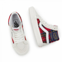 Vans кеды Sk8-Hi Anaheim Factory 38 DX в клетку красные