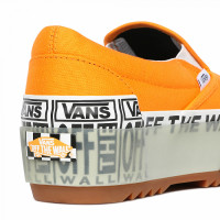 Vans кеды Logo Stack Classic Slip-on Stacked оранжевые
