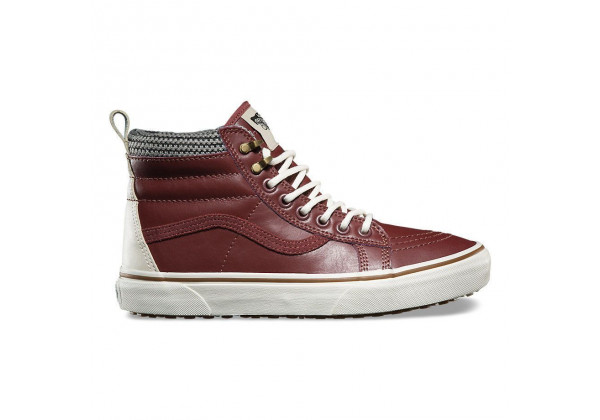 Утепленные кеды Vans UA SK8-HI MTE бордовые